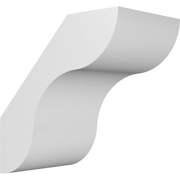 Ekena Millwork 5-in. W x 8-in. D x 8-in. H Carmel Architectural Grade PVC Knee Brace BRCP05X08X08CAR - main